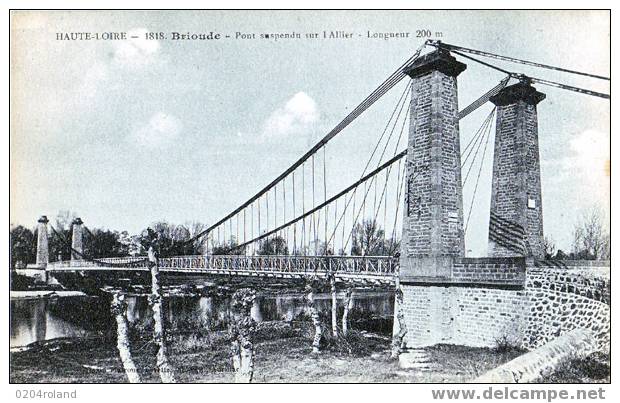 Brioude - Pont Suspendu Sur L'Allier - Brioude