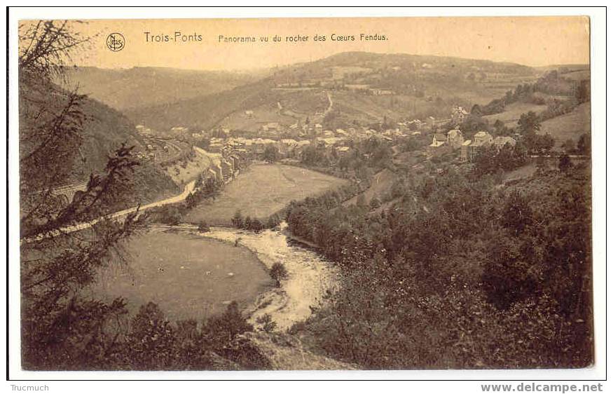 Lg74-41 - TROIS-PONTS - Panorama Vu Du Rocher Des Coeurs Fendus - Trois-Ponts