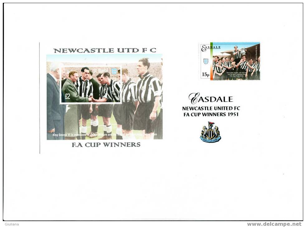 GRAN BRETAGNA - BUSTA F.A.CUP WINNERS 1951 "NEWCASTLE UTD FC" - Clubs Mythiques