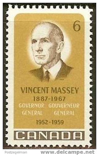 CANADA 1969 Mint Hinged Stamp(s) Vincent Massey 433 #5566 - Unused Stamps