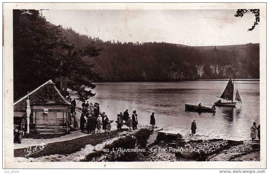 63 BESSE (environs) Lac Pavin, Animée, Ed GdO 40, 1933 - Besse Et Saint Anastaise