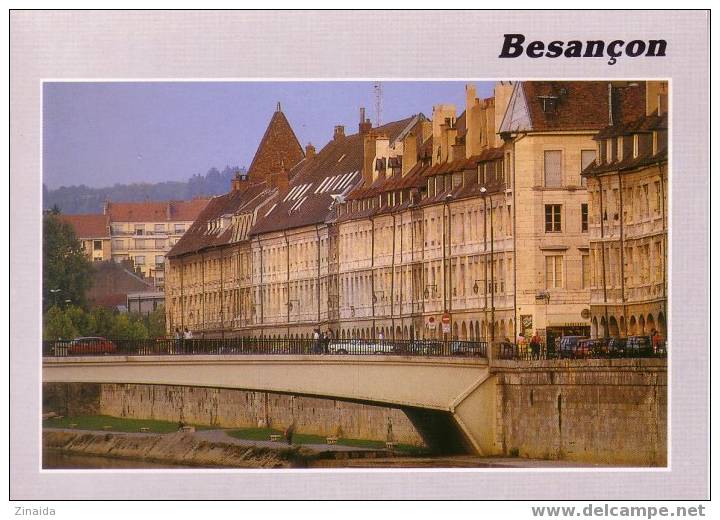 CARTE POSTALE DE BESANCON - LE QUAI VAUBAN ET LE PONT BATTANT - Besancon