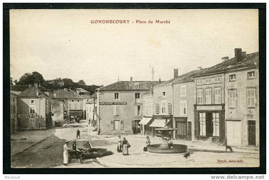 55 - GONDRECOURT - Place Du Marché - ANIMÉE - Gondrecourt Le Chateau