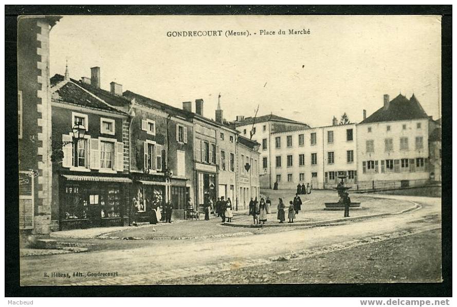 55 - GONDRECOURT - Place Du Marché - ANIMÉE - Gondrecourt Le Chateau