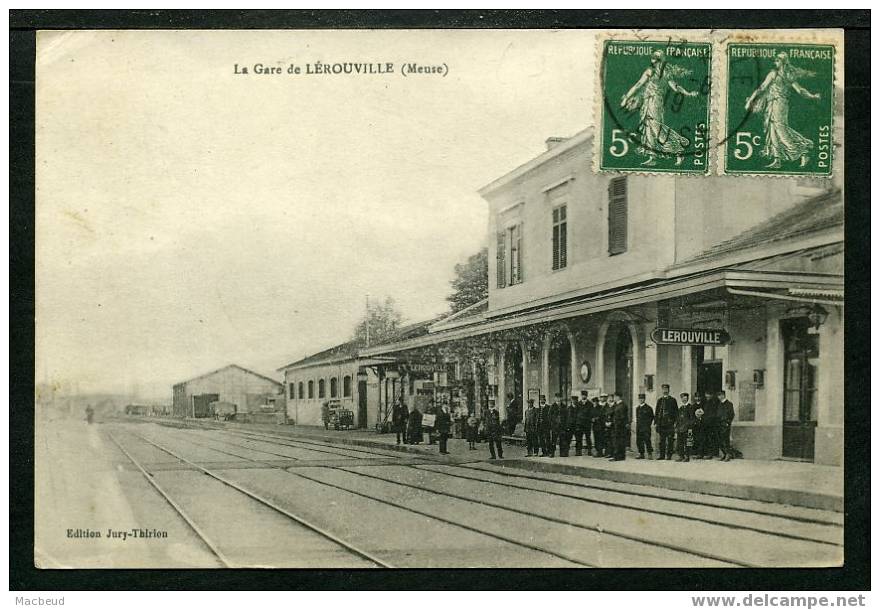 55 - LEROUVILLE - La Gare - BELLE ANIMATION - Lerouville