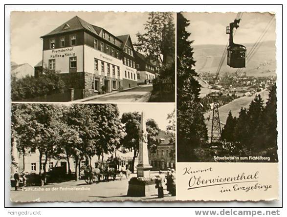 D 1260 - Oberwiesenthal Im Erzgebirge - S/w MBk 1965 (?) Gelaufen - Oberwiesenthal