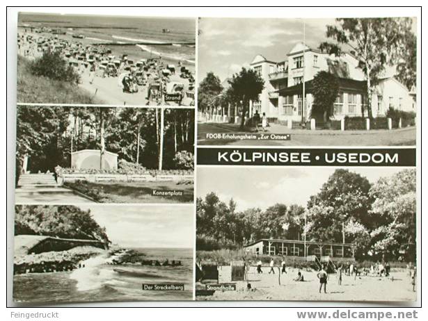 D 1229 - Kölpinsee · Usedom - S/w MBk, Um 1970 Gelaufen - Usedom
