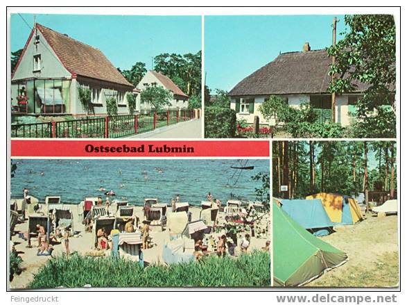 D 1225 - Ostseebad Lubmin - Farbige MBk, 1977 Gelaufen - Greifswald