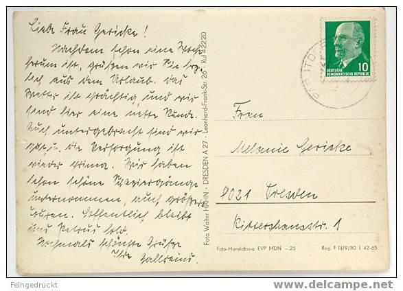 D 1249 - Pastelwitz A.d. Elbe Und Schrammsteine - S/w Foto Ak 1965, Gelaufen - Bad Schandau