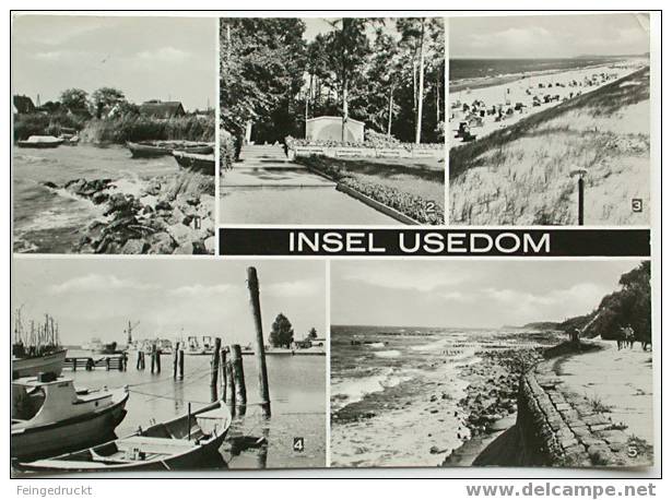 D 1228 - Insel Usedom - S/w MBk, 1975 Gelaufen - Usedom