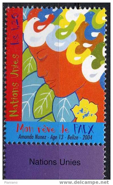 PIA - 2004 : Mon Reve - La Paix - Unused Stamps