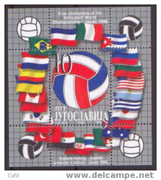 YUGOSLAVIA 1998 - VOLEIBOL - HOJITA BLOQUE - Volleybal