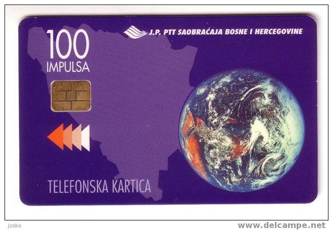 PLANET ( Bosnia And Herzegovina - Very Old & Rare Issue  ) Stamp Timbre Stamps Timbres On Card - SEE SCAN FOR CONDITION - Bosnie