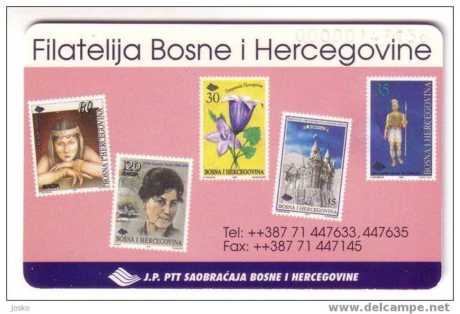 PLANET ( Bosnia And Herzegovina - Very Old & Rare Issue  ) Stamp Timbre Stamps Timbres On Card - SEE SCAN FOR CONDITION - Bosnia