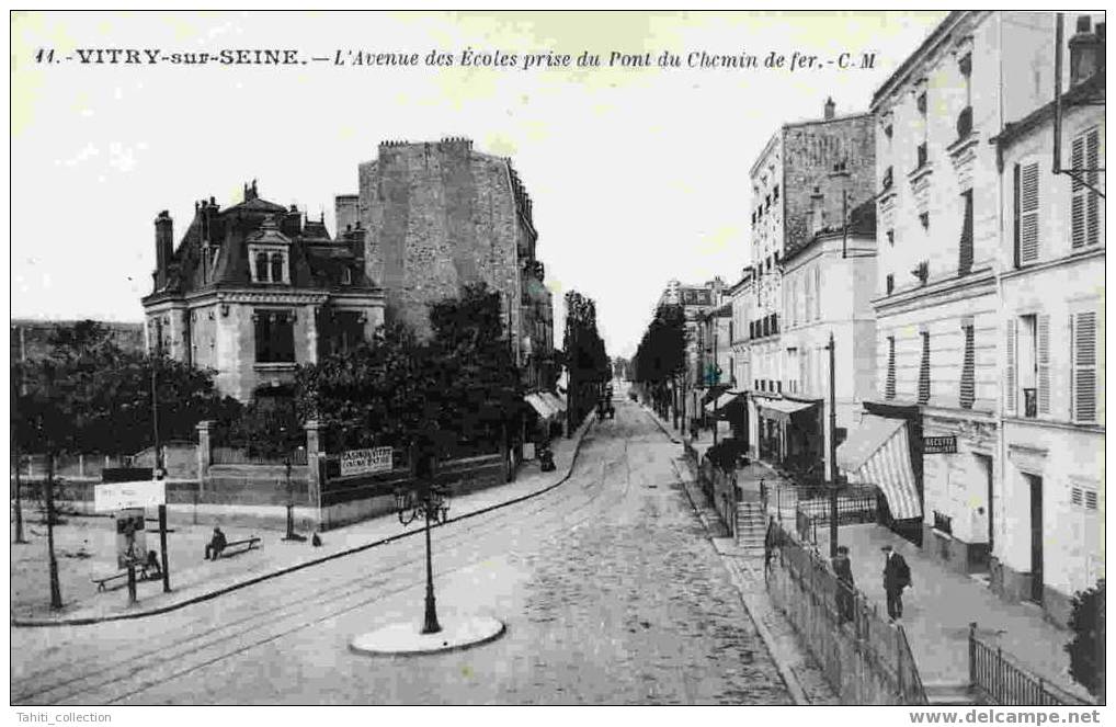 VITRY-sur-SEINE - L'Avenue Des Ecoles .... - Vitry Sur Seine