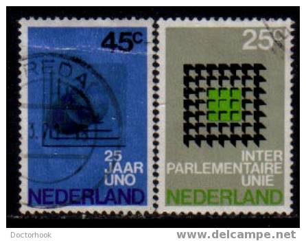 NETHERLANDS   Scott   # 485-6  VF USED - Gebruikt