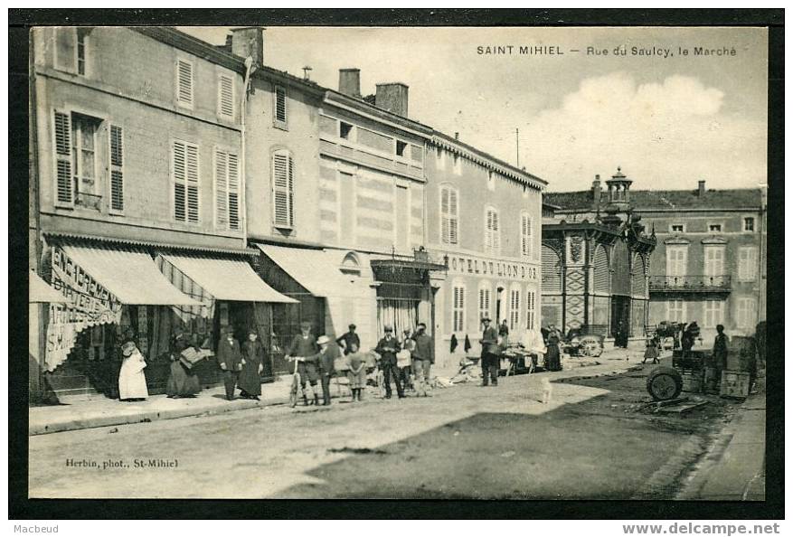 55 - SAINT MIHIEL - Rue De Saulcy, Le Marché - BELLE ANIMATION - Saint Mihiel