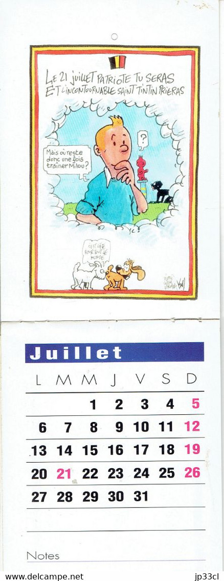 Calendrier 1998 Illustré Par Pierre Kroll - Tamaño Pequeño : 1991-00