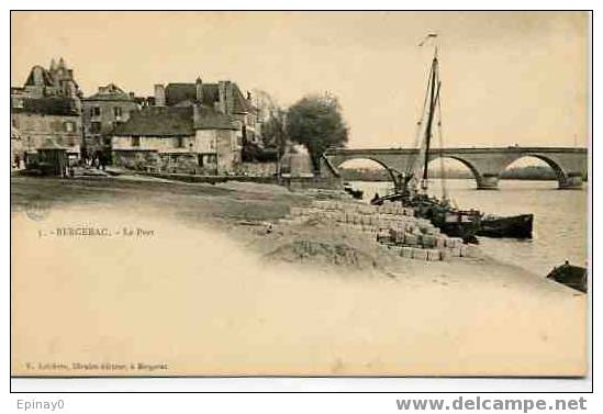 B - 24 - BERGERAC - Le Port - Péniche - Bergerac