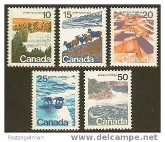 CANADA 1972 Mint Hinged Stamp(s) Definitives 506-510  #5609 - Unused Stamps