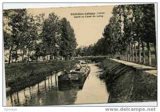 B - 45 - CHATILLON- COLIGNY - Bords Du Canal Du Loing - Péniche - Chatillon Coligny