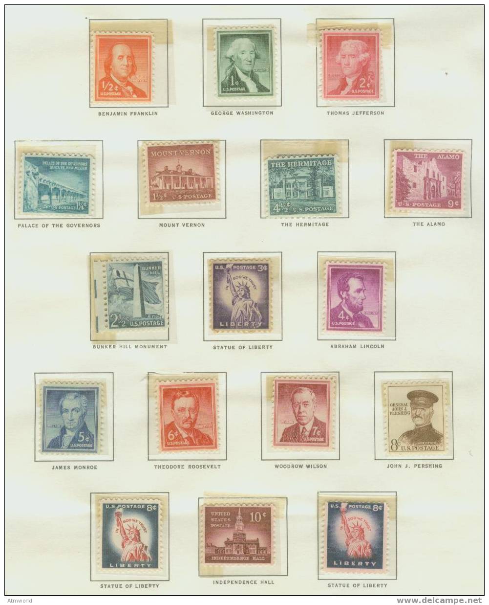 USA ----LIBERTY 1/2 CENT TO 10 CENTS----17V - Unused Stamps