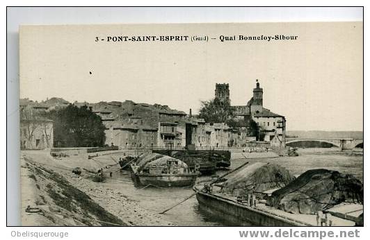 30 PONT ST ESPRIT QUAI BONNEFOY-SIBOUR N°3 ANIMATION - Pont-Saint-Esprit
