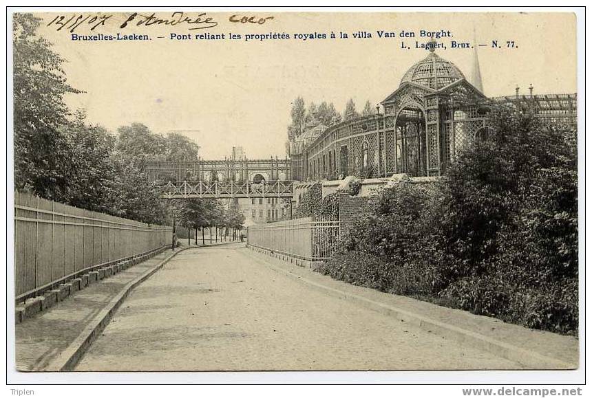 Pont Reliant Les Propriétés Royales à La Villa Van Den Borght - Laeken