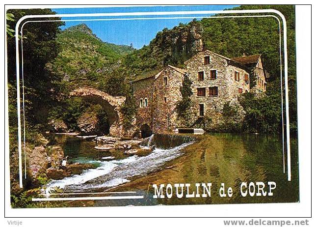 AVEYRON.- MOULIN DE CORP - Dans Les Gorges De La Dourbie.SAINT JEAN DU BRUEL . - Water Mills