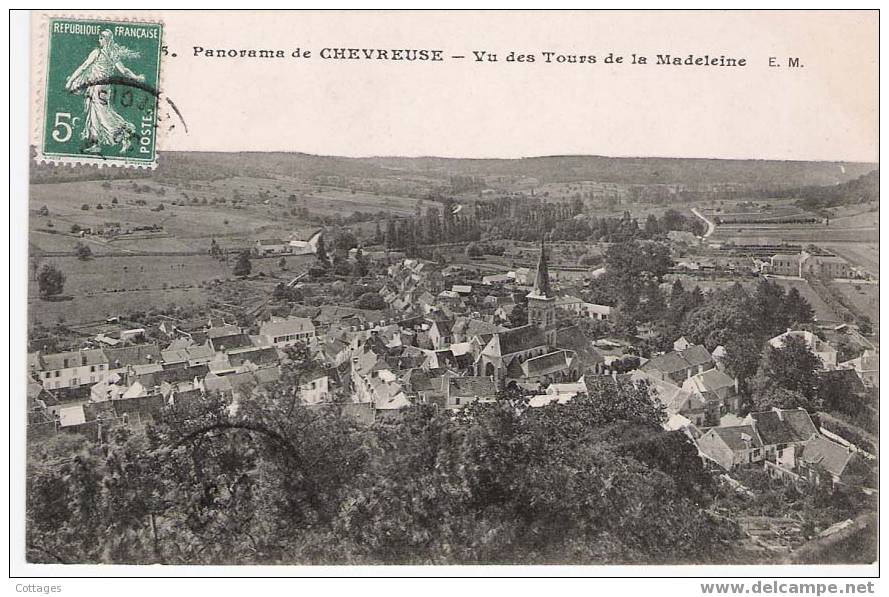 Panorama De Chevreuse - Vu Des Tours De La Madeleine - CPA - Chevreuse