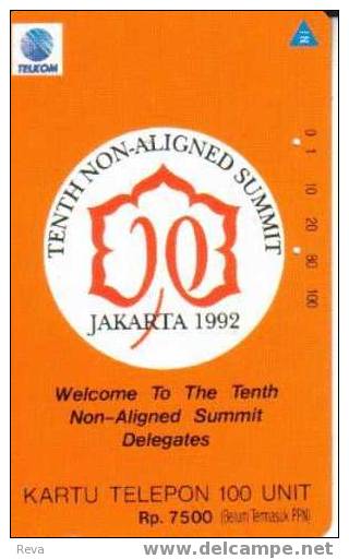 INDONESIA  100 U  EARLY 1992  SUMMIT  JAKARTA   NOT SOLD BUT  GIVEN TO DELEGATES  GRATIS - Indonesia