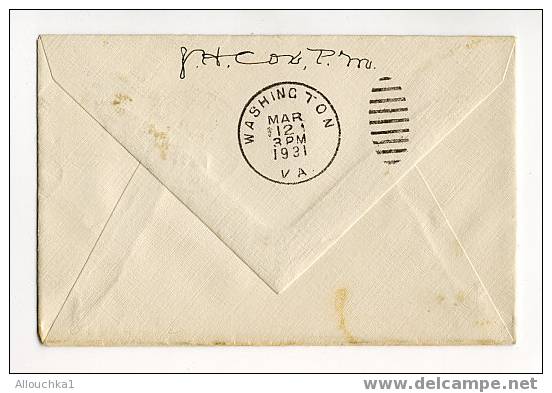 MARCOPHILIE LETTRE DES ETATS UNIS POUR NEW JERSEY 1931 - Storia Postale