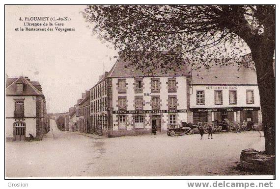 PLOUARET 4 C DU N L'AVENUE DE LA GARE ET LE RESTAURANT DES VOYAGEURS - Other & Unclassified