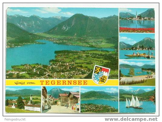 D 1356 - Gruß Vom Tegernsee - Farb. MBk, 1971 Gelaufen - Bad Toelz