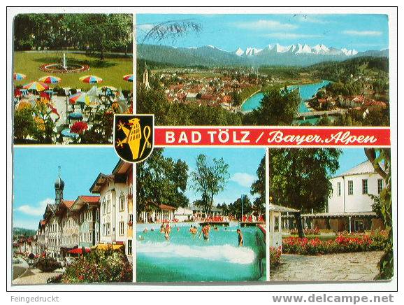 D 1323 - Bad Tölz / Bayerische Akpen - Farb. MBk, 1975 Gelaufen - Bad Toelz