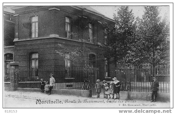 Marcinelle , Route De Beaumont , Ecole Des Filles - Charleroi