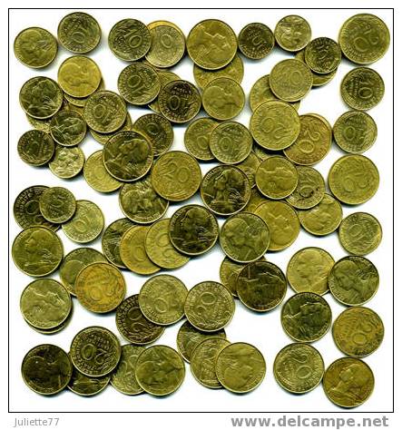Monnaies - LOT VARIE DE 117 LAGRIFFOUL / DIEUDONNE : 5 Cts, 10 Cts Et 20 Cts, Années 1963 à 2000 [lot 1] - Collections
