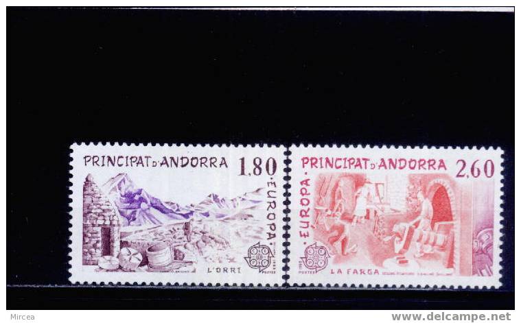 B1064 - Andorre Fr.1983 - Yv.no.313/4 Neufs** - 1983