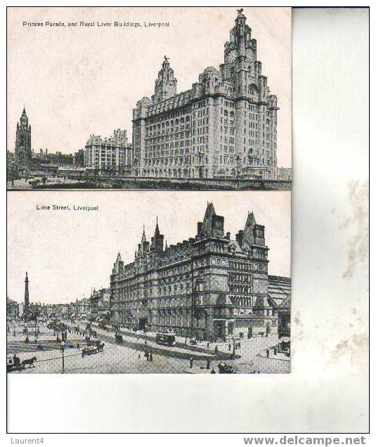 Ville De Liverpool X 4 Carte - Liverpool X 4 Cards / 1930´s - Vers 1930 - Liverpool
