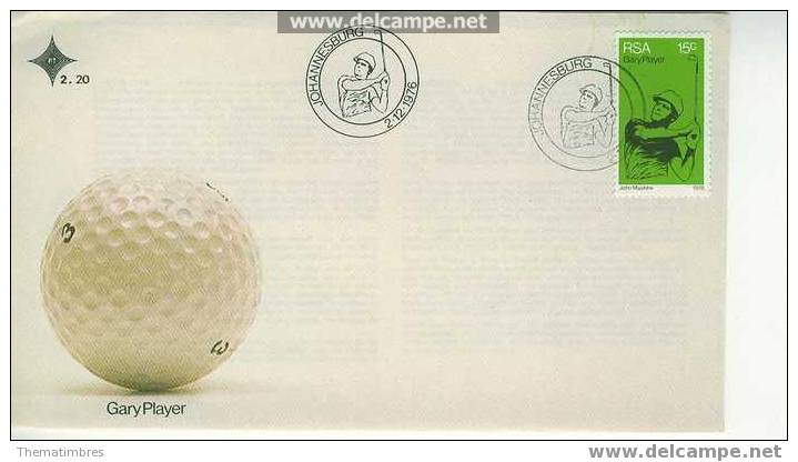 F0938 Golf Afrique Du Sud 1976 FDC Premier Jour - Other & Unclassified