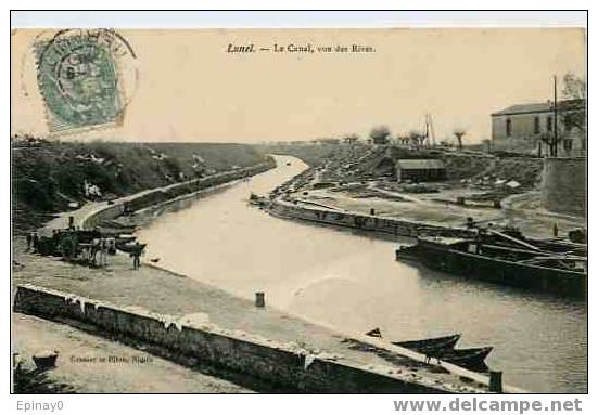 B - 34 - LUNEL - Le Canal, Vue Des Rives - Péniche - Lunel