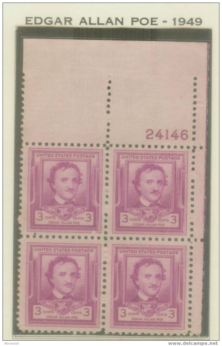 USA ----EDGAR ALLAN---- - Unused Stamps