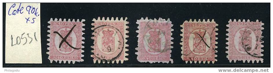 FINLAND  5 Marken Gestempeld   Michel= 90 E Jede      10% Du Catalogue - Used Stamps