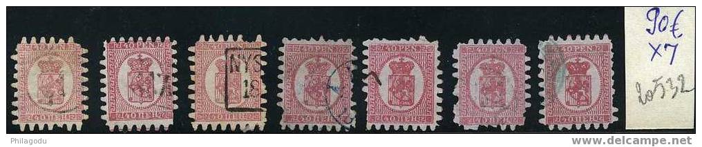 FINLAND  7 Alten Marken Gestempeld   Michel= 90 E Jede =  560 Euros KW - Used Stamps