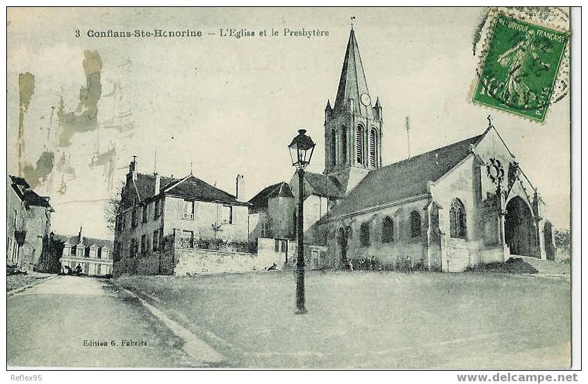 CONFLANS SAINTE HONORINE - L´Eglise Et Le Presbytère. - Conflans Saint Honorine