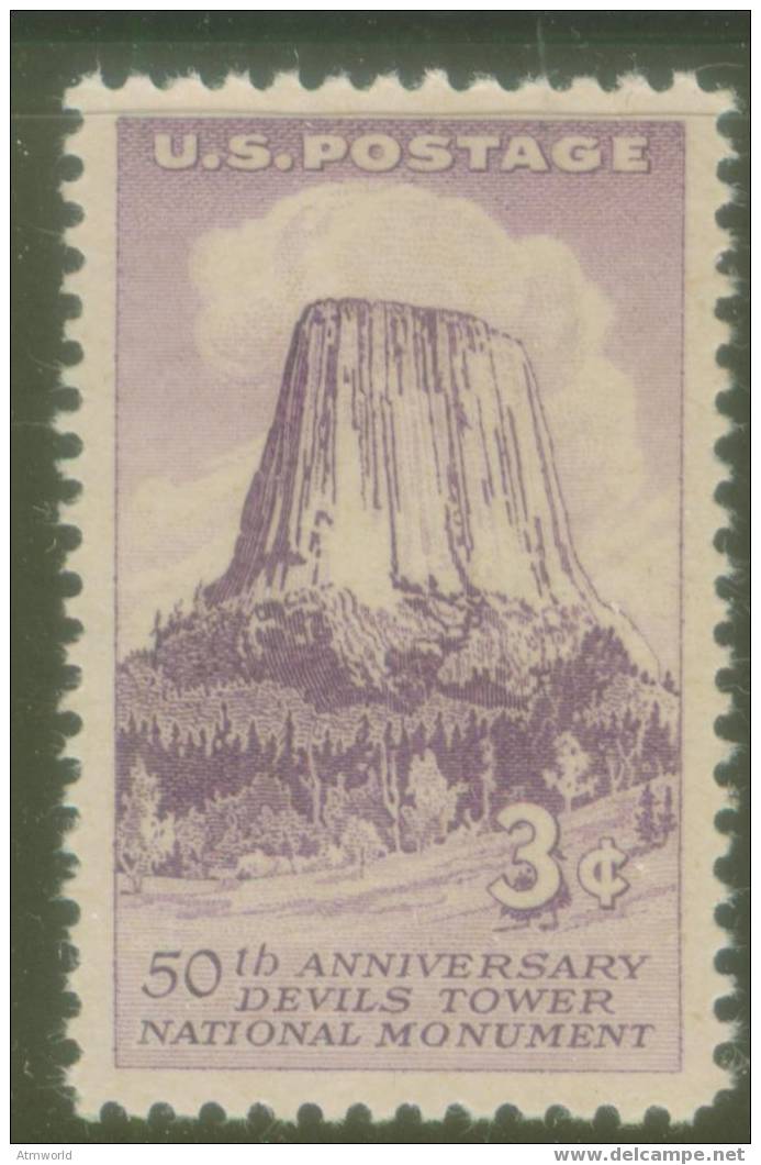 USA ---- DEVILS TOWER ---- - Unused Stamps