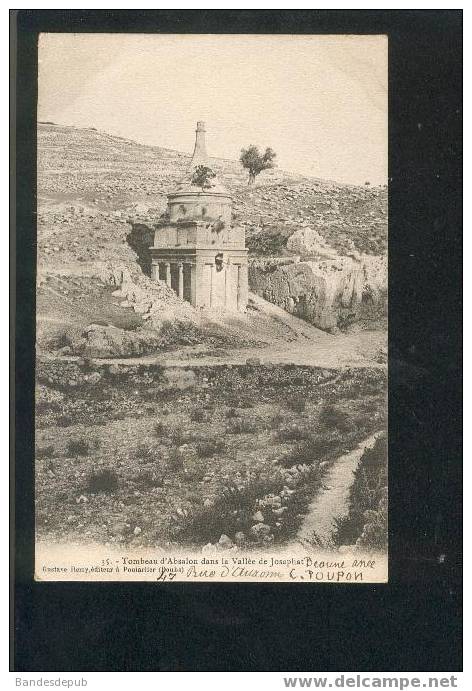 Tombeau D'Absalon Dans La Vallée De Josophat ( Précurseur, éditeur Gustave Rémy à Pontarlier ) - Palestine