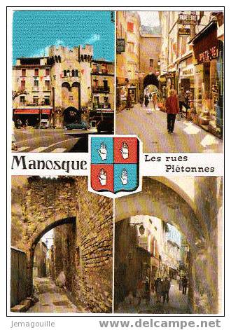MANOSQUE 04 - Les Rues Piétonnes - 2.8.1982 - Manosque