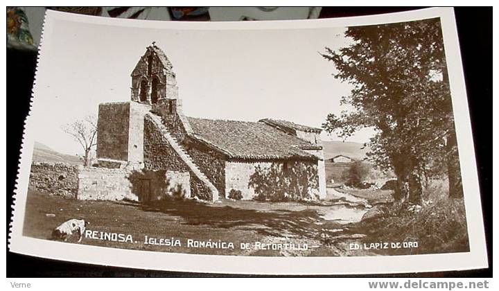 ANTIGUA FOTO POSTAL DE REINOSA - CANTABRIA - NO CIRCULADA - ED. LAPIZ DE ORO. - Cantabria (Santander)