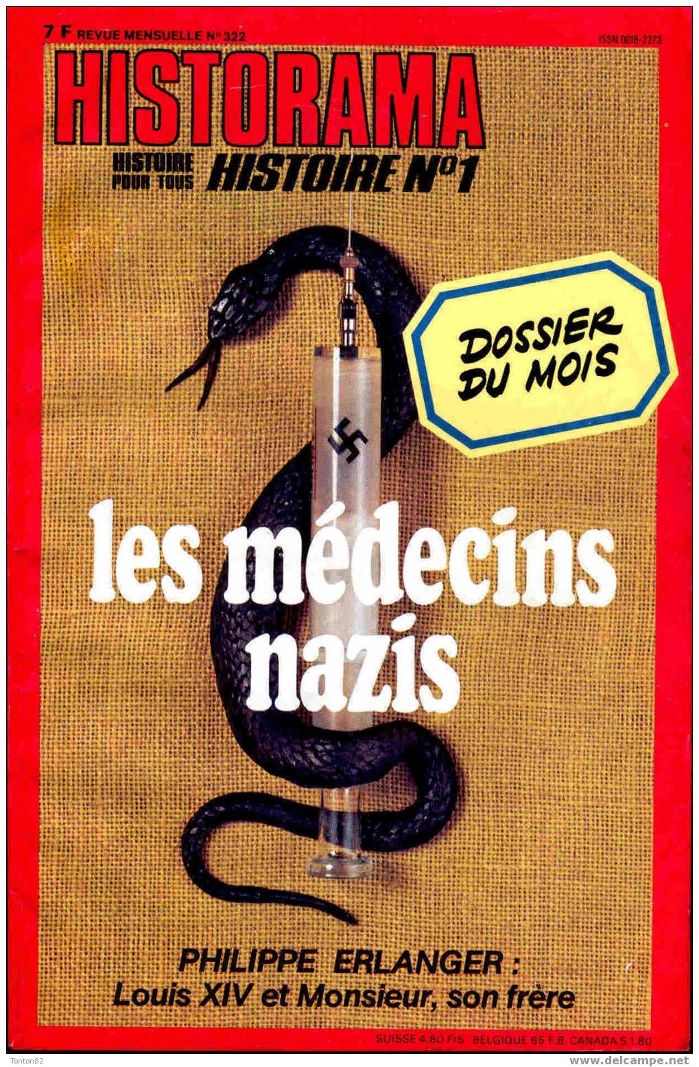 Historama N° 322 - Les Médecins Nazis - Geschiedenis